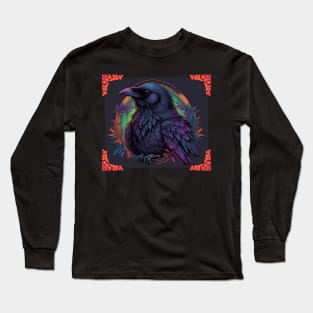 RAVEN NEON COLOR SCHEME DESIGN Long Sleeve T-Shirt